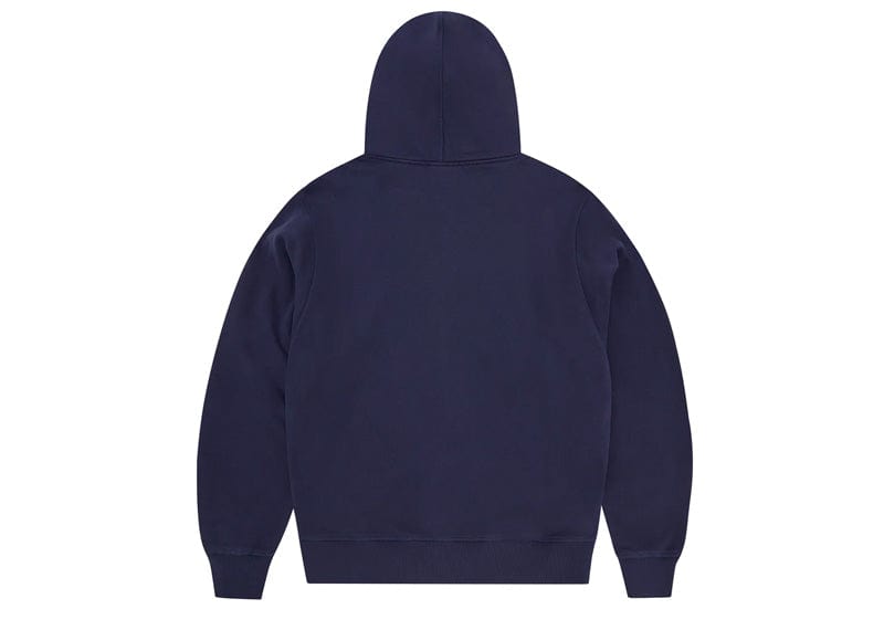CORTEIZ Streetwear Corteiz Thick Stitch Allstarz Logo Print Zip Hoodie Navy