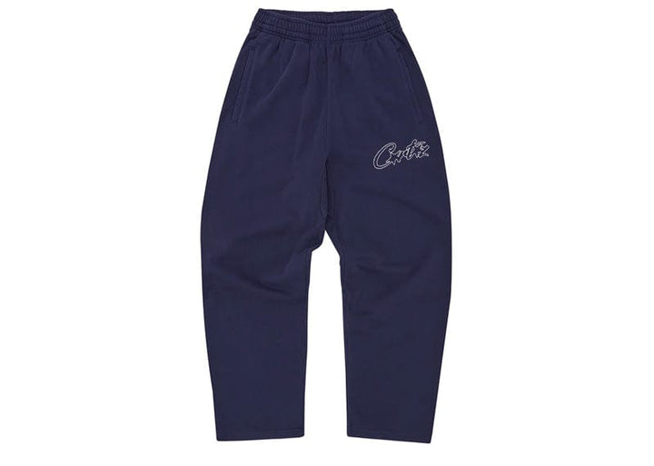 Corteiz Thick Stitch Allstarz Open Hem Pant Navy – Court Order