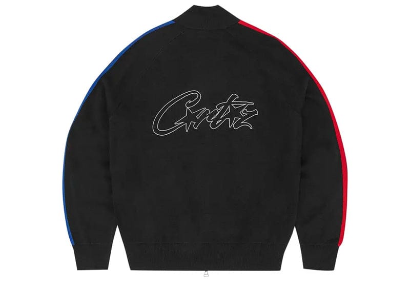 Corteiz VVS Knit Zip Black/Red/Blue – Court Order