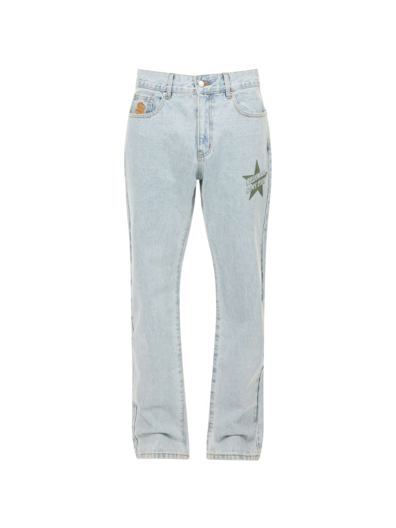Billionaire Boys Club Souvenir Straight Leg Denim Pants Light Blue