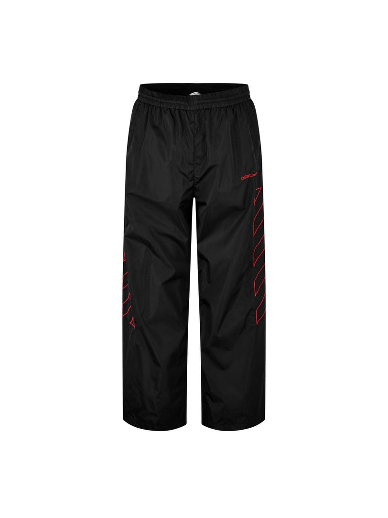 Off-White Outline Diagonal Nylon Trackpants Black