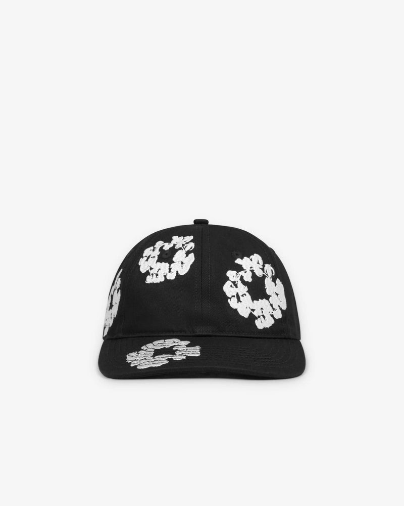 Denim Tears Cotton Wreath Fitted Cap Black