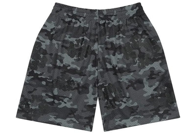 Denim Tears streetwear Denim Tears Camo Cotton Wreath Mesh Shorts Black
