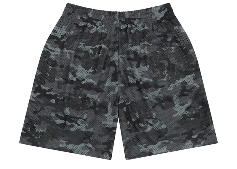 Denim Tears streetwear Denim Tears Camo Cotton Wreath Mesh Shorts Black