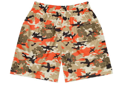 Denim Tears streetwear Denim Tears Camo Cotton Wreath Mesh Shorts Brown