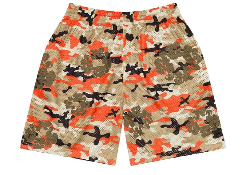 Denim Tears streetwear Denim Tears Camo Cotton Wreath Mesh Shorts Brown