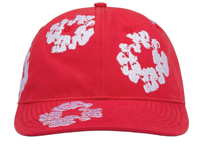 Denim Tears Accessories Denim Tears Cotton Wreath Fitted Cap Red