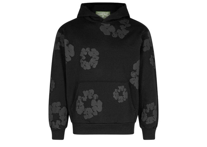 denim tears パーカー　ブラック　上のみ Denim Tears Cotton Wreath Hoodie Black Monochrome – Court Order