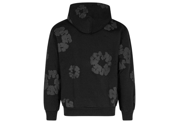 Denim Tears Cotton Wreath Hoodie Black Monochrome – Court Order
