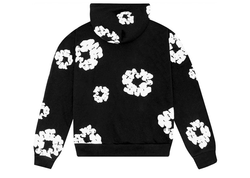 Denim Tears Streetwear Denim Tears Cotton Wreath Hoodie Black