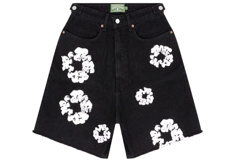 Denim Tears streetwear Denim Tears Cotton Wreath Jean Short Black
