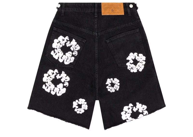 Denim Tears streetwear Denim Tears Cotton Wreath Jean Short Black
