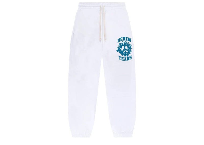 Denim Tears streetwear Denim Tears Denim University Sweatpants White