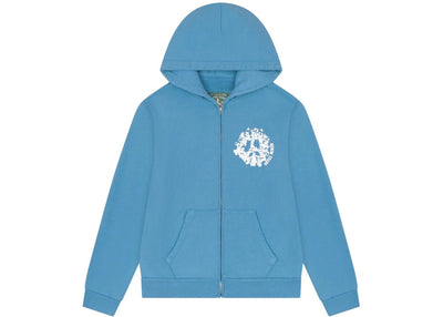 Denim Tears streetwear Denim Tears Denim University Zip Hoodie Light Blue