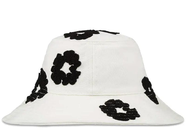 Denim Tears Denim Wreath Bucket Hat White – Court Order