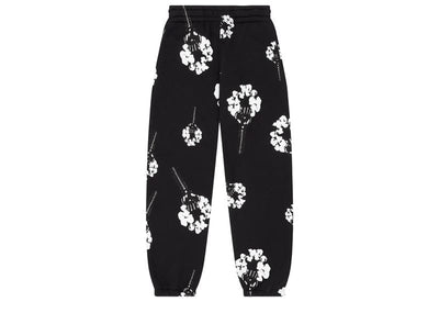 Denim Tears streetwear Denim Tears Hardies Tears Fist Wreath Open Hem Sweatpants Black