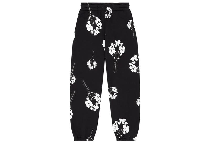 Denim Tears streetwear Denim Tears Hardies Tears Fist Wreath Open Hem Sweatpants Black
