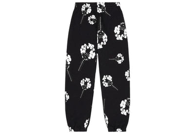 Denim Tears streetwear Denim Tears Hardies Tears Fist Wreath Open Hem Sweatpants Black