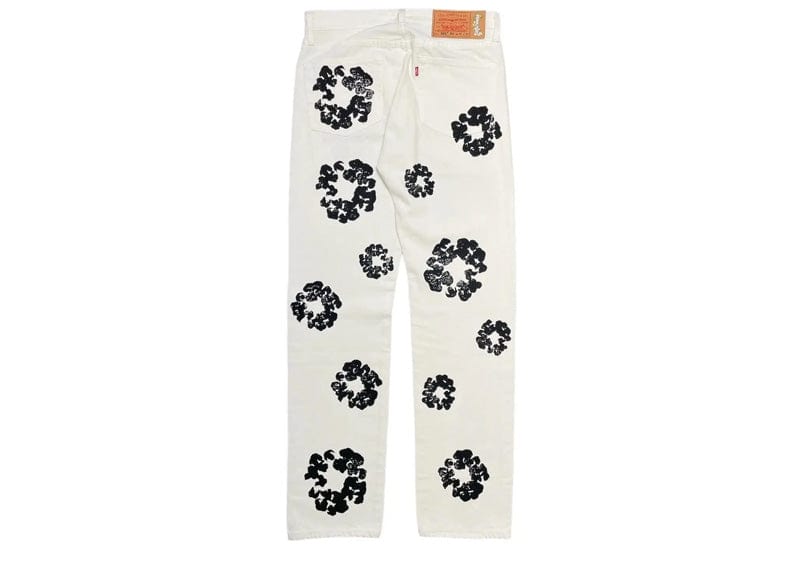 Denim Tears streetwear Denim Tears Inverted 501 Levis Jeans White