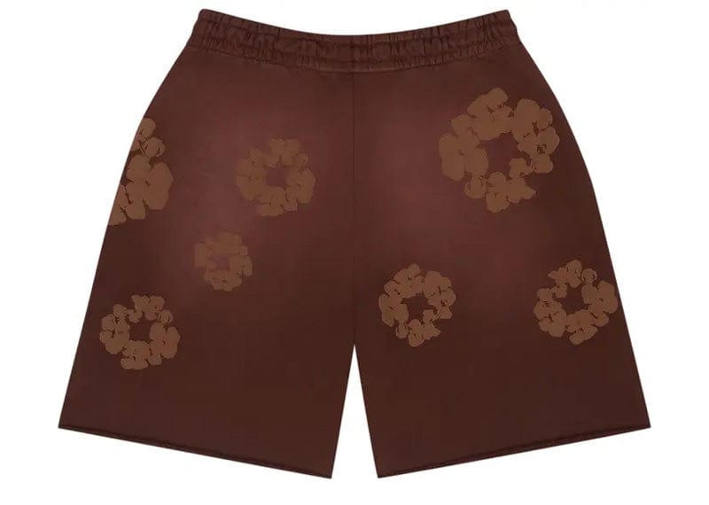 Denim Tears streetwear Denim Tears Mono Cotton Wreath Sweat Shorts Brown