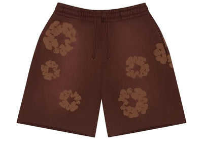Denim Tears streetwear Denim Tears Mono Cotton Wreath Sweat Shorts Brown
