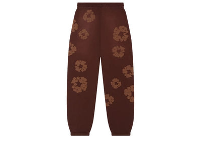 Denim Tears streetwear Denim Tears Mono Cotton Wreath Sweatpants Brown