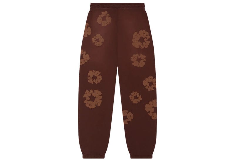 Denim Tears streetwear Denim Tears Mono Cotton Wreath Sweatpants Brown