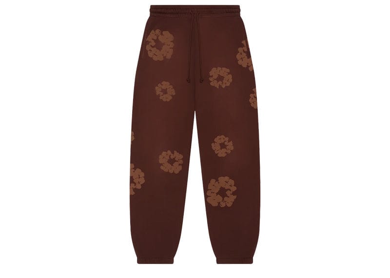Denim Tears streetwear Denim Tears Mono Cotton Wreath Sweatpants Brown
