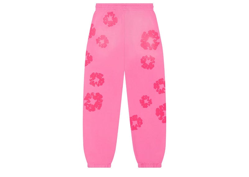 Denim Tears streetwear Denim Tears Mono Cotton Wreath Sweatpants Pink