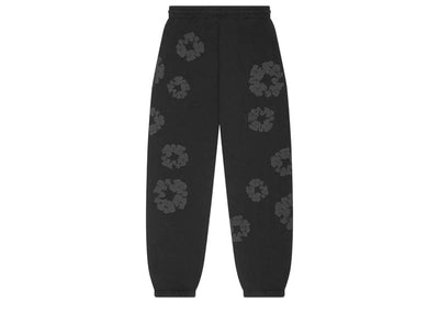 Denim Tears streetwear Denim Tears Mono Wreath Sweatpants Black