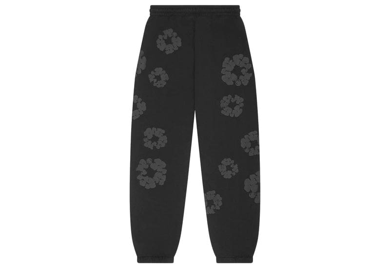 Denim Tears streetwear Denim Tears Mono Wreath Sweatpants Black