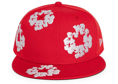 Denim Tears streetwear Denim Tears New Era Cotton Wreath 59/50 Cap Red