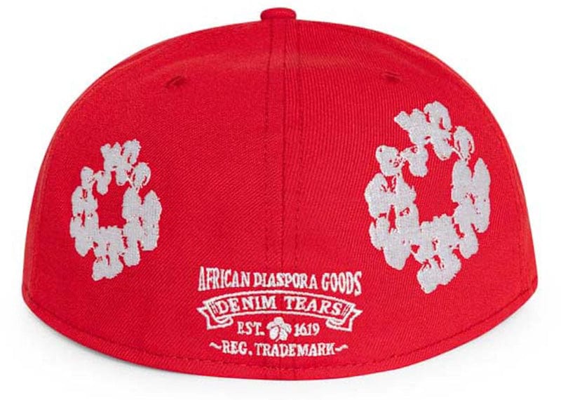 Denim Tears streetwear Denim Tears New Era Cotton Wreath 59/50 Cap Red