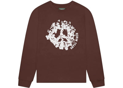 Denim Tears streetwear Denim Tears Peace Wreath Long Sleeve Tee Brown