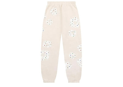 Denim Tears streetwear Denim Tears Rhinestone Cotton Wreath Sweatpants Oatmeal
