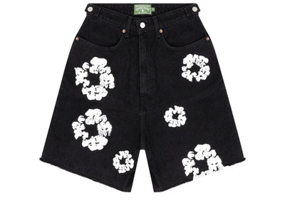 Denim Tears streetwear Denim Tears The Cotton Wreath Jean Short Black
