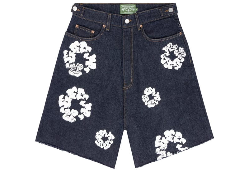 Denim Tears streetwear Denim Tears The Cotton Wreath Jean Short Selvedge