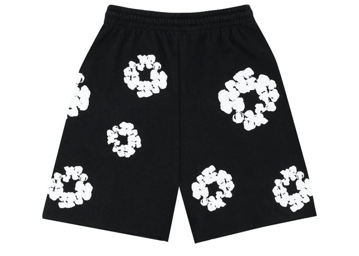 Denim Tears The Cotton Wreath Shorts Black – Court Order