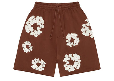 Denim Tears streetwear Denim Tears The Cotton Wreath Shorts Brown
