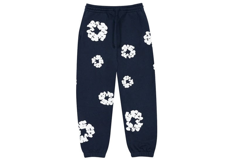 Denim Tears streetwear Denim Tears The Cotton Wreath Sweatpants Navy