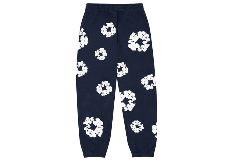 Denim Tears streetwear Denim Tears The Cotton Wreath Sweatpants Navy