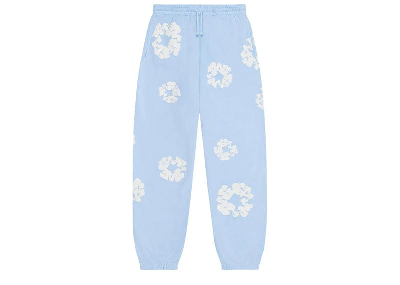 Denim Tears streetwear Denim Tears The Cotton Wreath Sweatpants Powder Blue