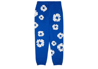 Denim Tears streetwear Denim Tears The Cotton Wreath Sweatpants Royal Blue