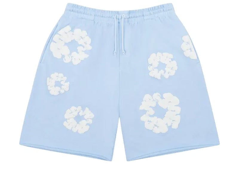 Denim Tears streetwear Denim Tears The Cotton Wreath Sweatshorts Powder Blue