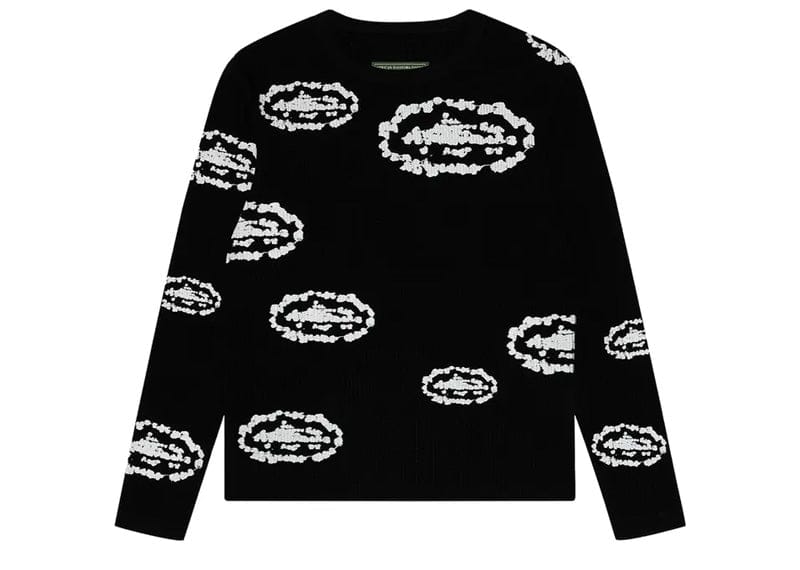 Denim Tears x Corteiz Island Wreath Waffle Thermal Black – Court Order
