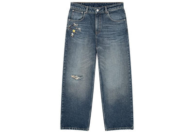 Derschutze Streetwear Derschutze Garden of Eden Jeans Washed Indigo