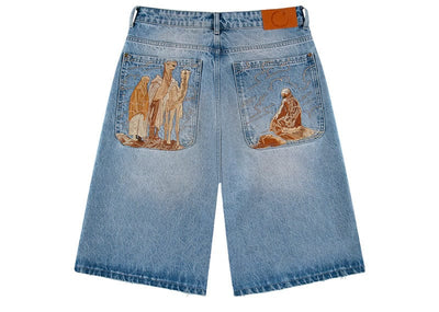 Derschutze Streetwear Derschutze Yasmin V3 Jorts Blue