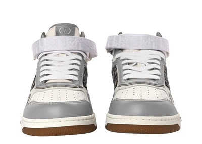 Dior sneakers Dior B27 High Grey White Beige Black Dior Oblique Jacquard