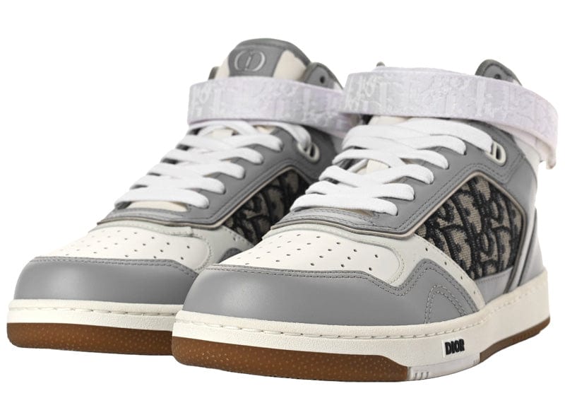 Dior sneakers Dior B27 High Grey White Beige Black Dior Oblique Jacquard