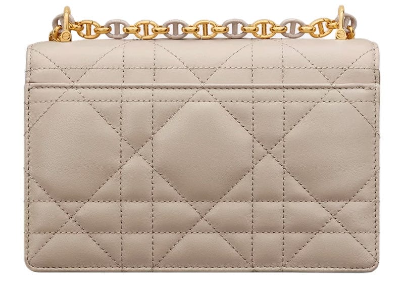 Dior Accessories Dior Miss Caro Mini Bag Powder Beige Macrocannage Lambskin (No Box)